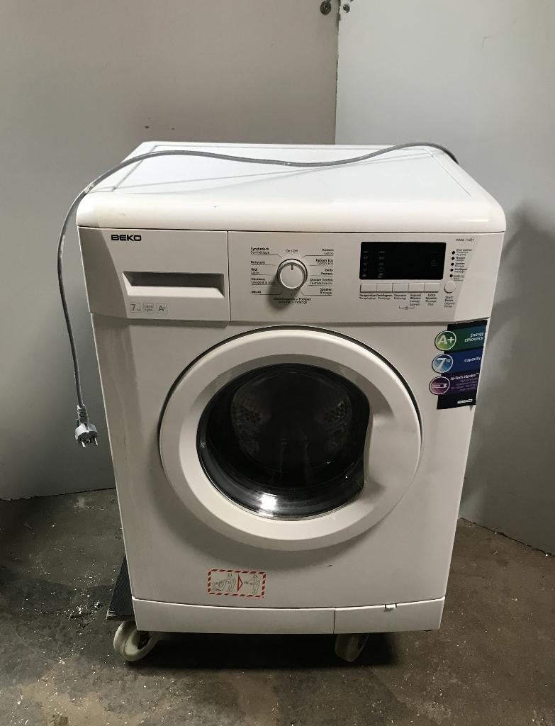 Wasmachine, Beko, WMB 71431, A+, 7 kg, 230 volt, Ophalen, Gebruikt, Minder dan 85 cm, Voorlader