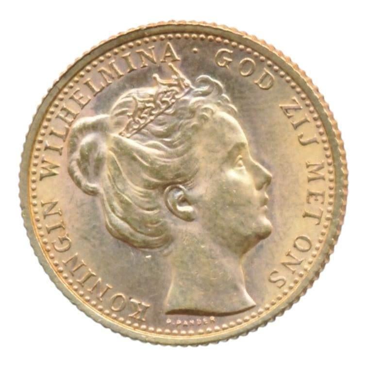 Nederland 10 Gulden goud 1898 Wilhelmina met diadeem