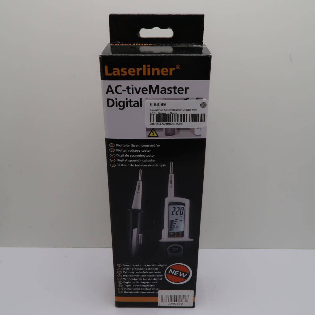 Laserliner AC-tiveMaster Digital met LCD | Nieuw in Doos, Niet ingevuld, Nieuw, Niet ingevuld, Niet ingevuld