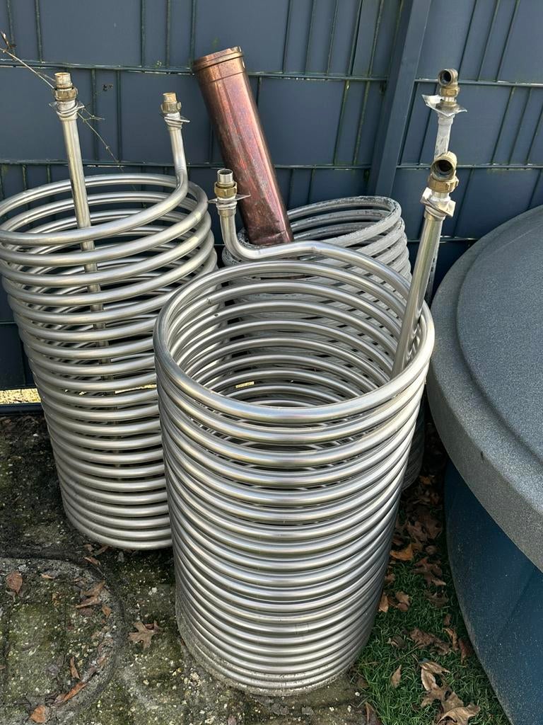 RVS 316 Warmtewisselaar spiraal – 25 meter 22mm buis, Tuin en Terras, Zwembad-toebehoren, Ophalen of Verzenden, Zo goed als nieuw