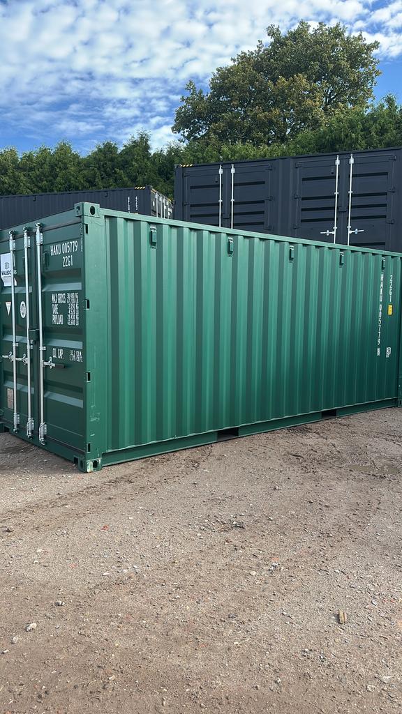 20 ‘ft zeecontainer nieuw RAL 6005, Verzenden