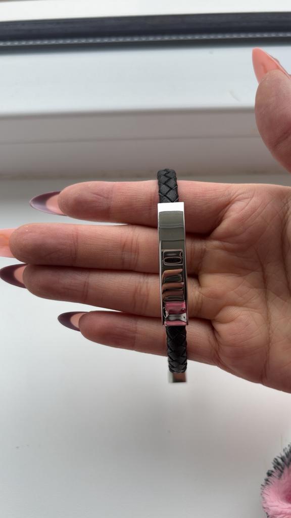 Gerecycled just.d stalen armband schakel | -NL
