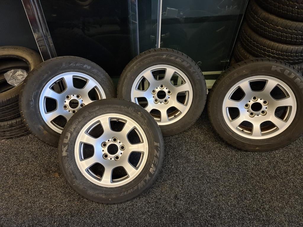 Bmw velgen + winterbanden, Auto-onderdelen, Banden en Velgen, Gebruikt, 16 inch, Personenwagen, 225 mm