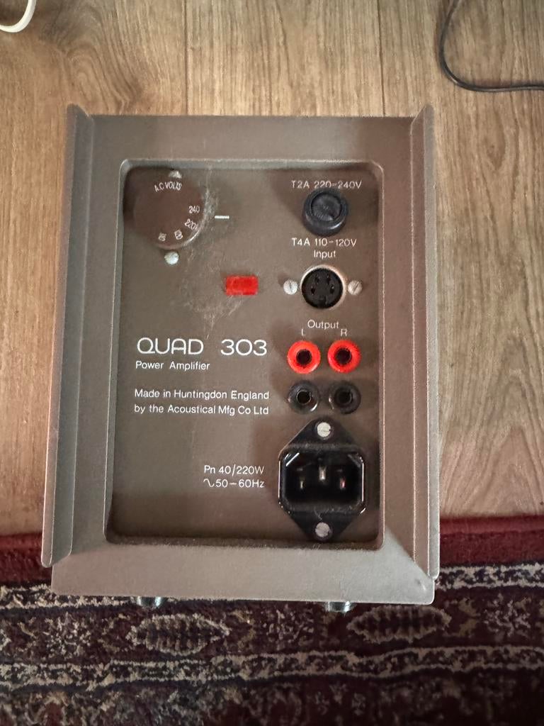 Quad 303 Eindversterker - Klassieke Audio, Audio, Tv en Foto, Versterkers en Receivers, Ophalen, Gebruikt, Stereo, Overige merken