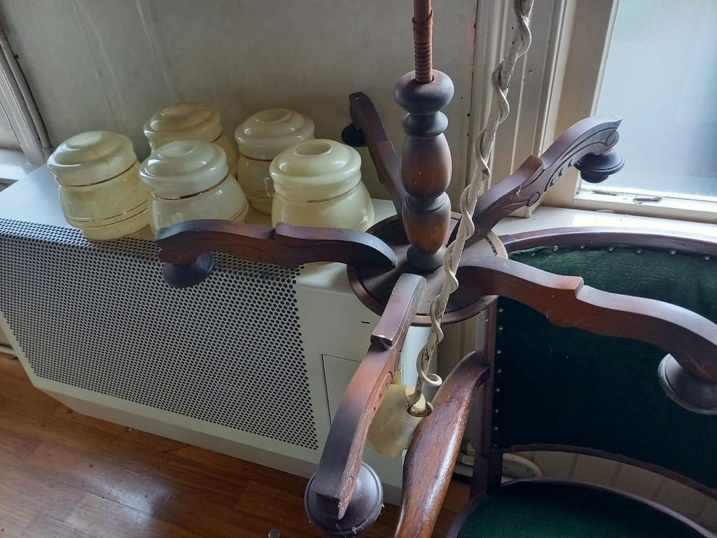 Vintage Oude Lamp lampen Zeer Gaaf! Zie foto's, Ophalen, 50 tot 75 cm, Vintage, Zo goed als nieuw