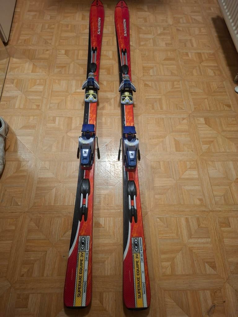 Salomon Equipe 3V Ski's -1.76 cm incl. Draagtas en stokken, Sport en Fitness, Skiën en Langlaufen, Gebruikt, Ski's, Skiën, Salomon