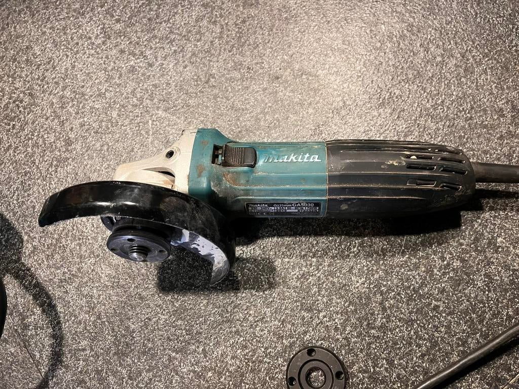 Flex en schaafmachine, Doe-het-zelf en Verbouw, Gereedschap | Slijpmachines, Ophalen of Verzenden, Gebruikt, Haakse handslijpmachine