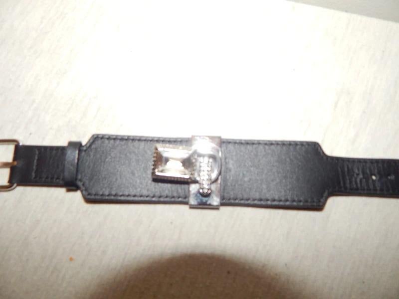 Swarovski leren armband hanger met stenen collectors item, Sieraden, Tassen en Uiterlijk, Armbanden, Met bedels of kralen, Zwart