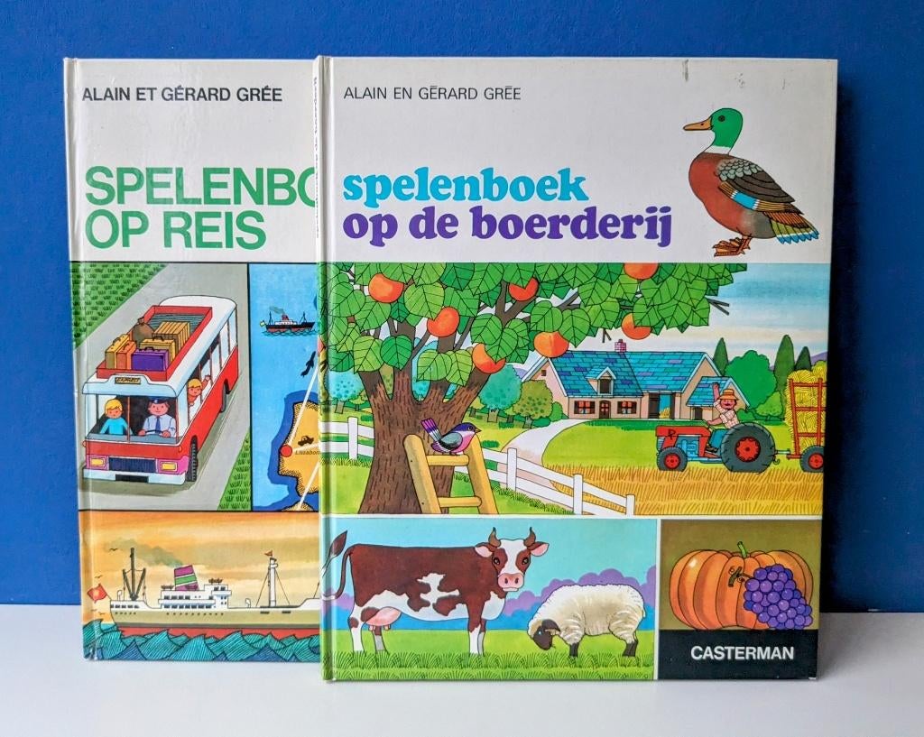 Retro Spelenboeken/Alain en Gérard Grée, Boeken, Kinderboeken | Jeugd | onder 10 jaar, Gelezen, Fictie algemeen, Ophalen of Verzenden
