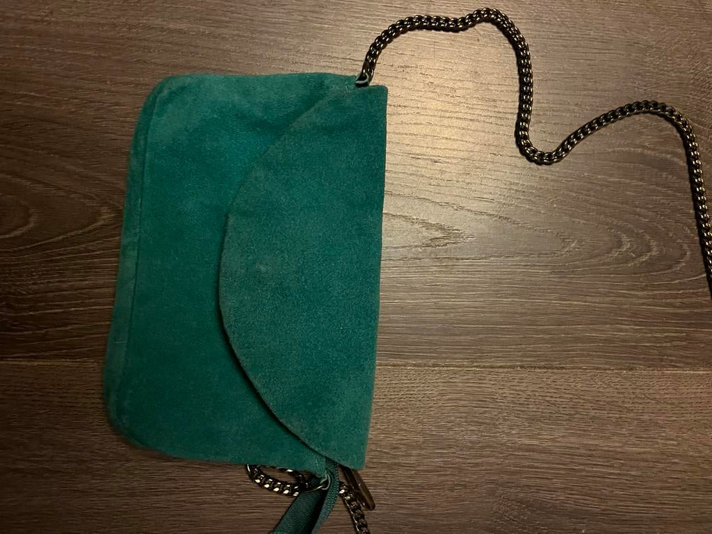 tasje dames, Sieraden, Tassen en Uiterlijk, Tassen | Damestassen, Ophalen, Zo goed als nieuw, Blauw, Schoudertasje