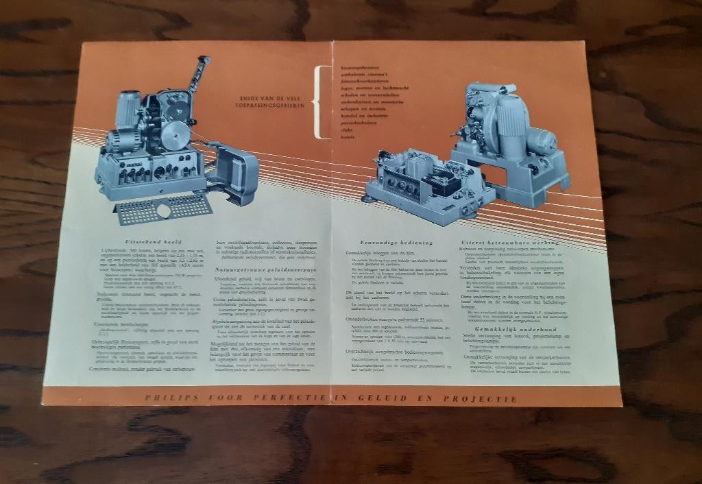 Philips cinema EL 5000  oude folder, Ophalen of Verzenden, Zo goed als nieuw, Overige typen