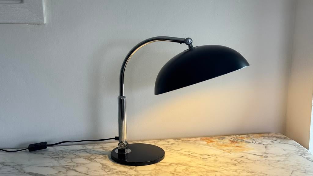 Vintage Hala 144 bureaulamp tafellamp H. Busquet, Ophalen of Verzenden, Gebruikt, Metaal, Minder dan 50 cm