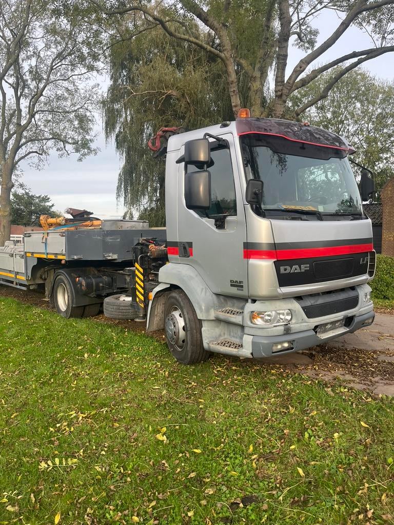 Daf lf55 180 met semidieplader uitschuifbaar, Auto's, Particulier, Te koop