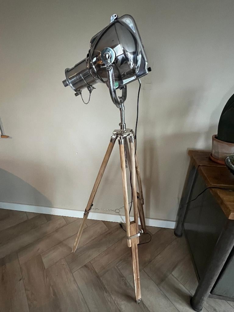 Theaterlamp Strand Electric, Metaal of Aluminium, Vintage, Vloerspot of Grondspot, Ophalen of Verzenden