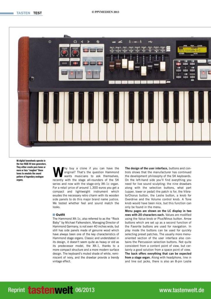 hammond xk-1c + tas, Muziek en Instrumenten, Ophalen, Zo goed als nieuw, 1 klavier, Hammondorgel