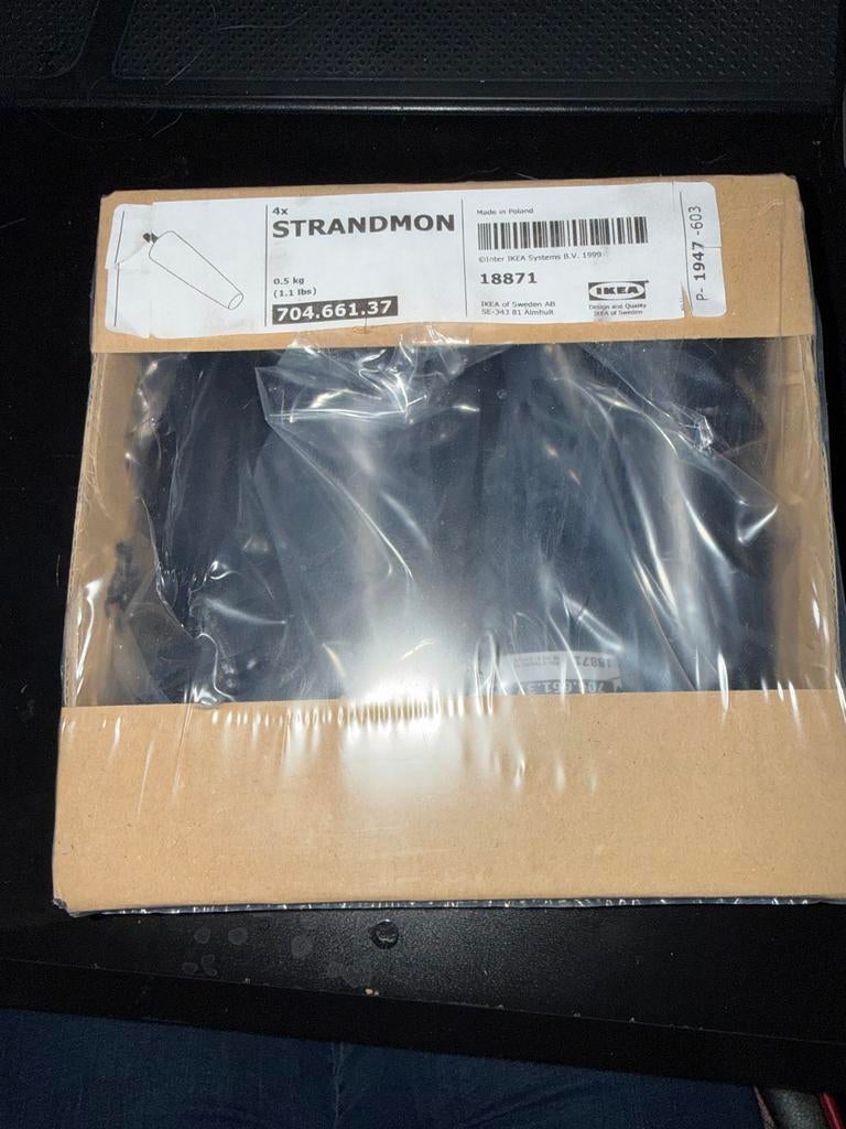 Ikea Strandmon poten - Nieuw in Verpakking, Huis en Inrichting, Banken | Voetenbanken en Poefen, Ophalen of Verzenden, Nieuw, Hout