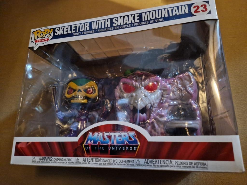 funko pop duo skeletor with snake mountain 23 motu pop! town, Ophalen of Verzenden