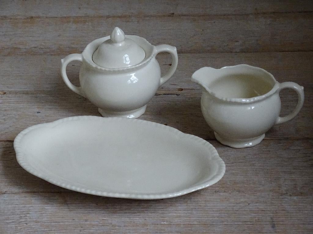 Servies, Engels CREME, Wood & Sons, gaaf, Ophalen of Verzenden