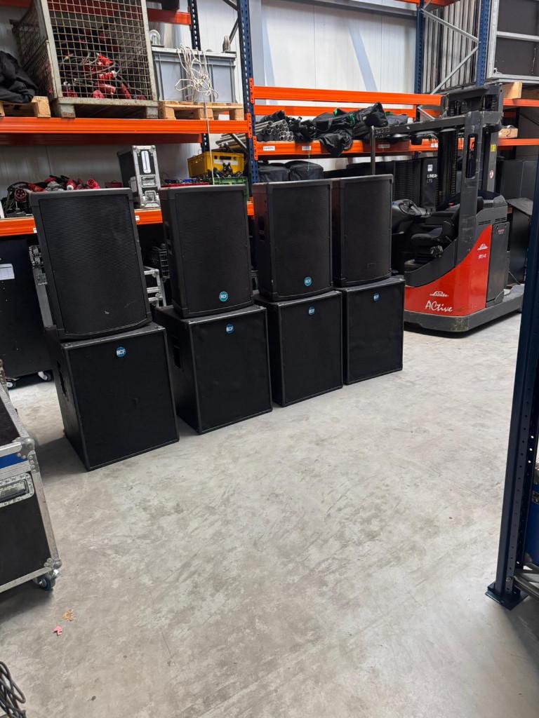 Geluidset 7,2 Kw RCF (event3000, esw1080,synq3K6,), Ophalen, Gebruikt, Audio