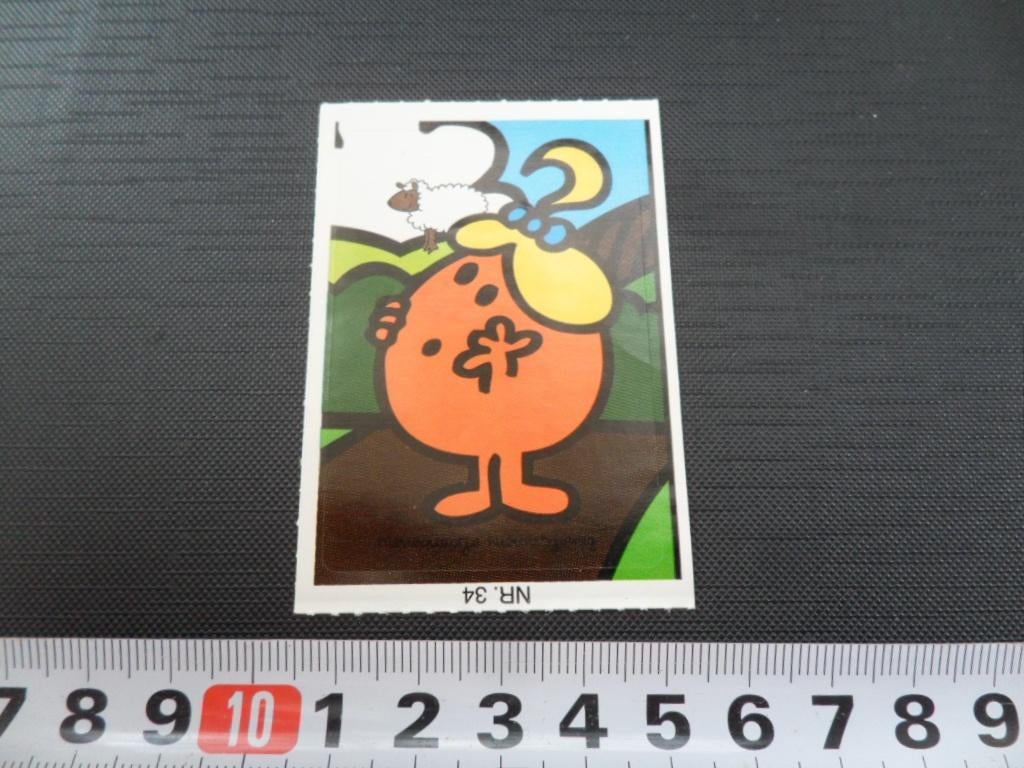 sticker emté roger hargreaves strip mevrouwtje nieuwsgierig, Verzamelen, Ophalen, Zo goed als nieuw