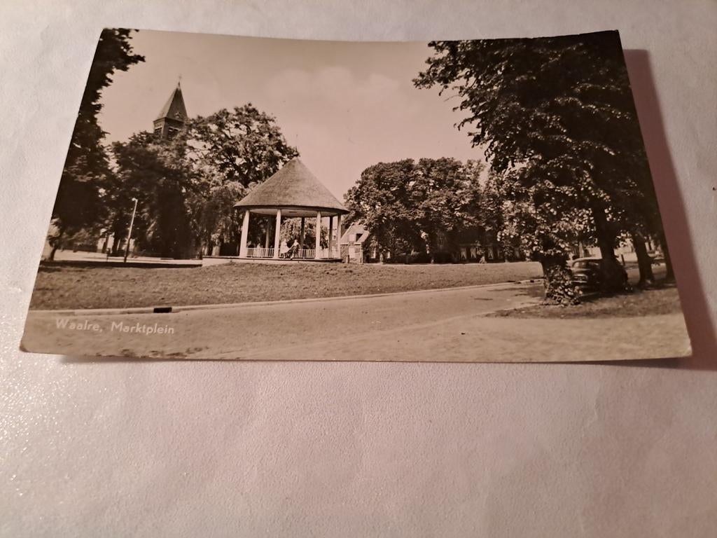 Waalre,  marktplein, gelopen, Verzamelen, Ophalen of Verzenden, 1940 tot 1960, Friesland
