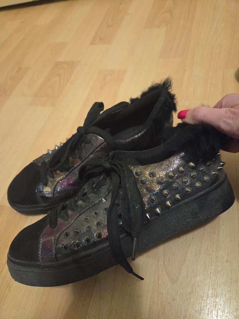Dames schoenen maat 39, Ophalen of Verzenden, Zo goed als nieuw, Zwart, Sneakers of Gympen