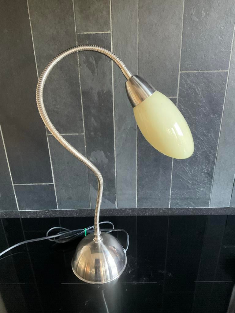 Flex nikkelen lampje., Art deco, Nieuw, Ophalen of Verzenden, Glas