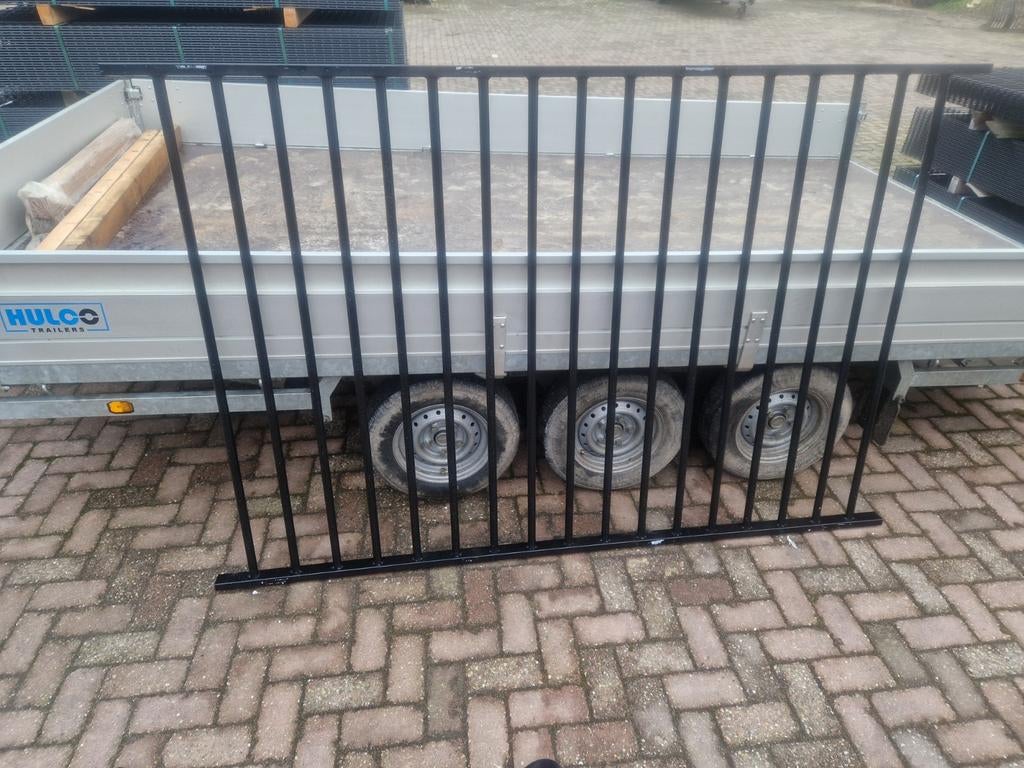 Spijlenhekwerk 1.5 hoog, Ophalen of Verzenden, Nieuw, IJzer, Dubbelstaafmat hekwerk