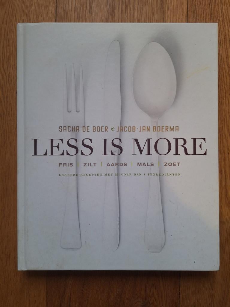 Sacha de Boer - Less is more, Ophalen of Verzenden, Zo goed als nieuw, Sacha de Boer; Jacob-Jan Boerma