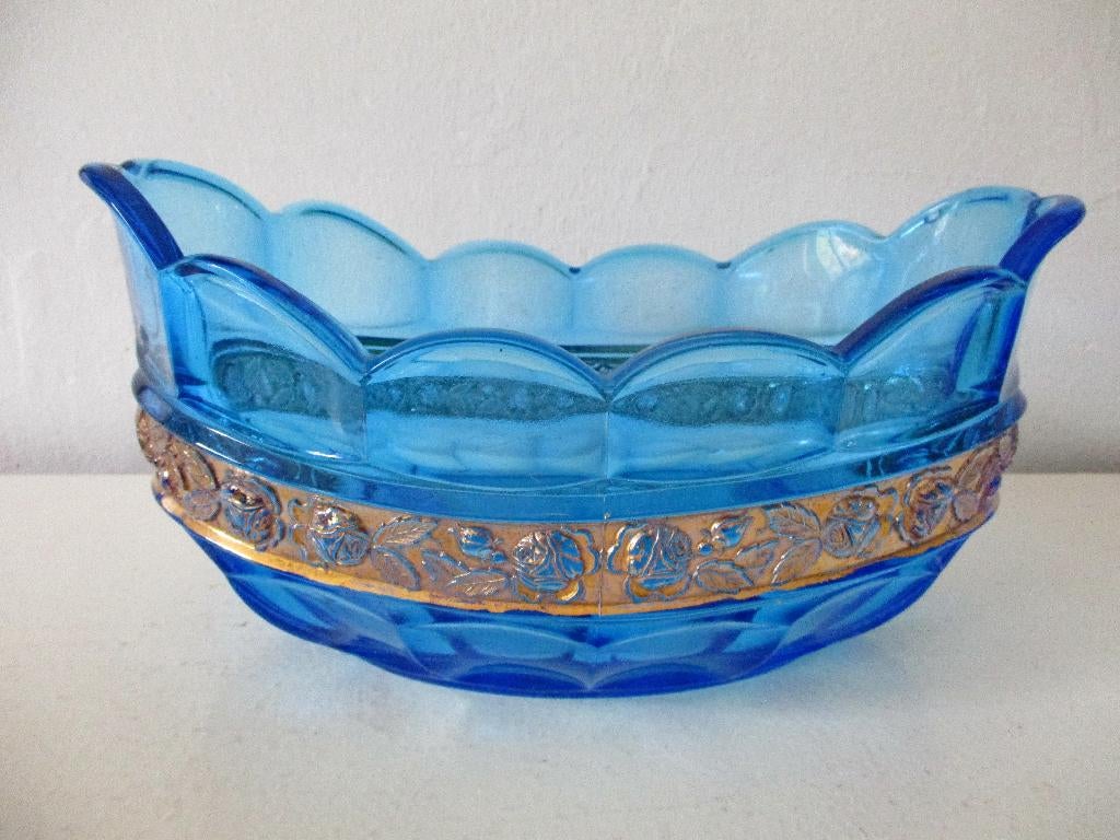 Brockwitz ariadne art deco jardiniere vase vaas Germany, Antiek en Kunst, Antiek | Glas en Kristal, Ophalen of Verzenden