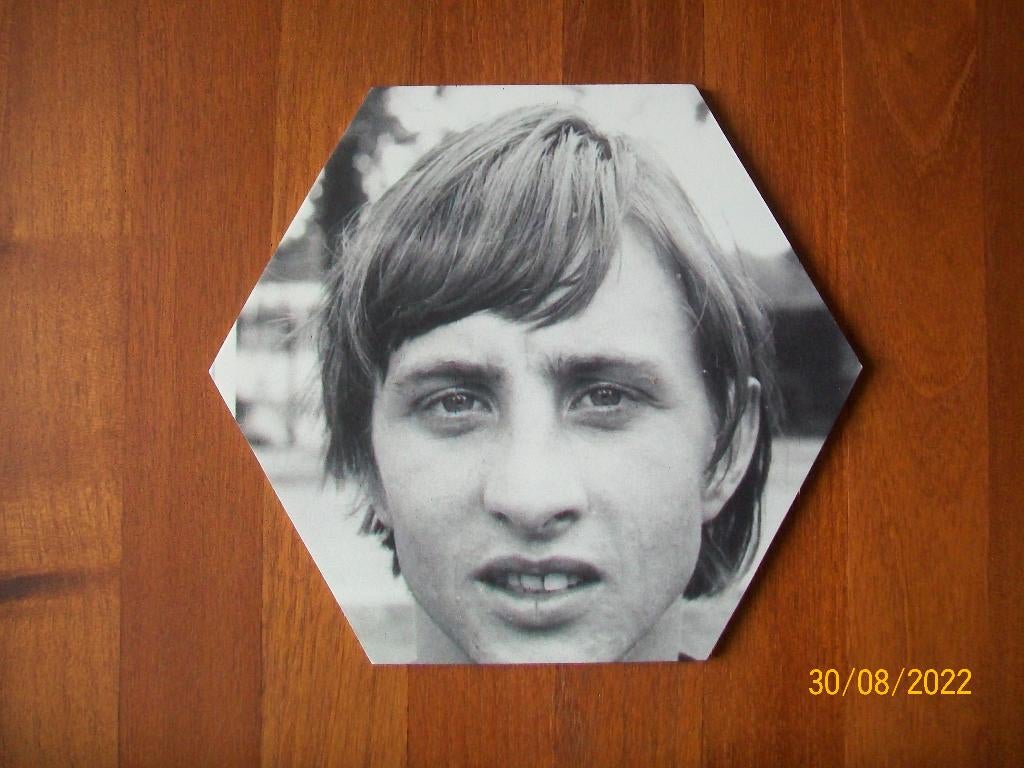 Foto Johan Cruyff, Verzenden, Zo goed als nieuw, Ajax, Spelerskaart