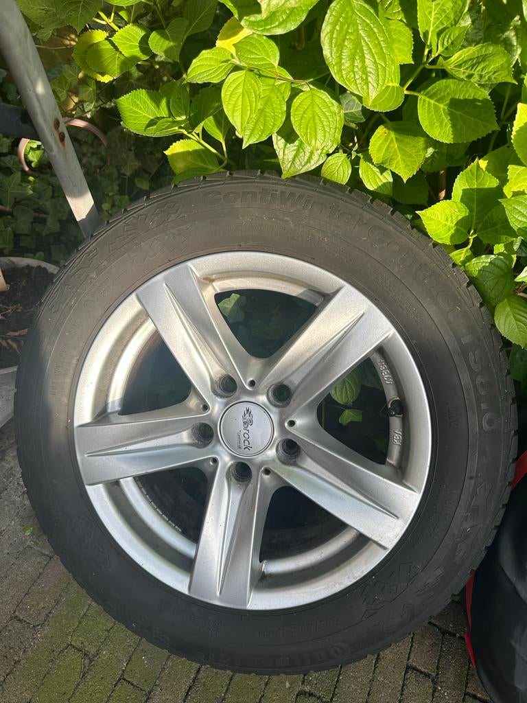 BMW 3 Serie Velgen 16 inch + Bandenwarmers, Ophalen, Gebruikt, 16 inch, Banden en Velgen