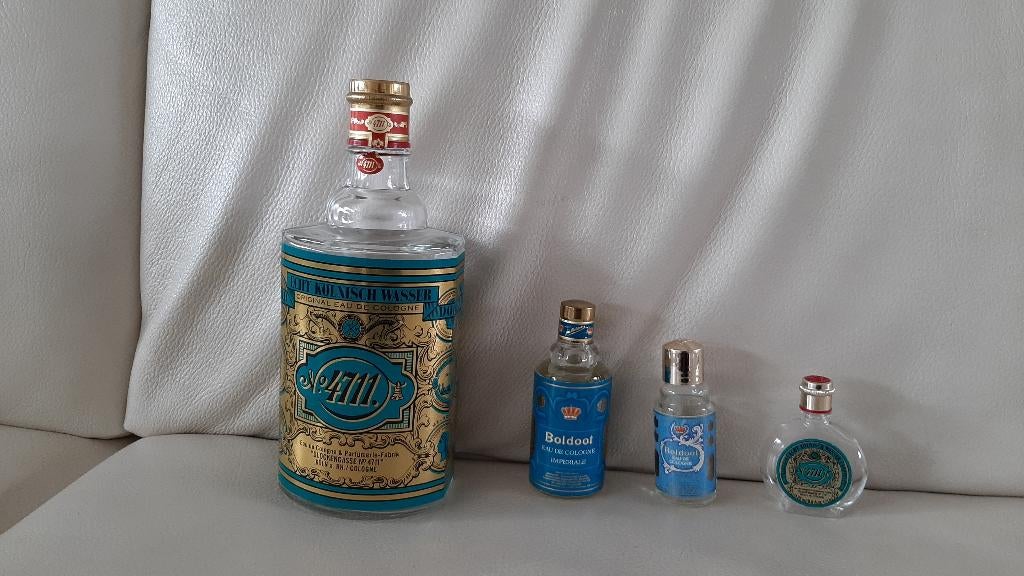 Oude flesjes Boldoot en 4711, Ophalen of Verzenden, Gebruikt, Verpakking