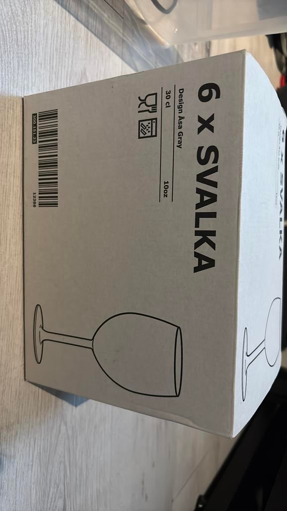 Ikea wijnglazen svalka 6x, Ophalen, Zo goed als nieuw, Overige typen