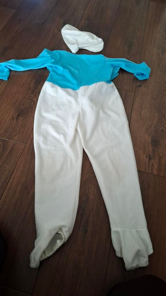 smurf pak carnaval: maat 116 ongeveer, Ophalen of Verzenden, 110 t/m 116, Jongen of Meisje