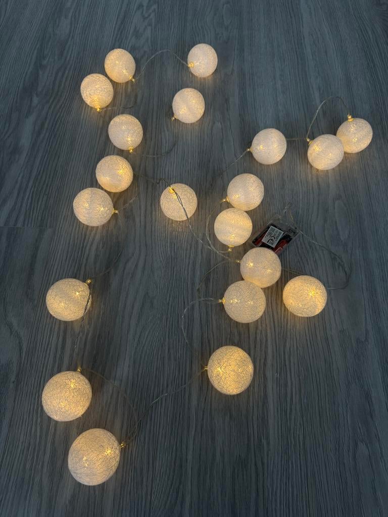 Lichtballen, 3 meter, Ophalen of Verzenden, E27 (groot), Led-lamp