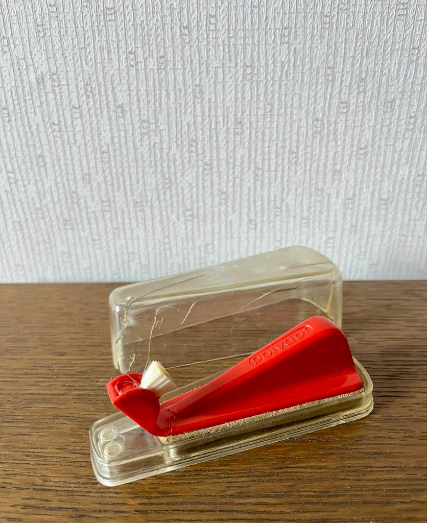 Vintage schoonmaak borsteltje voor vinyl / LP, Ophalen of Verzenden, 1960 tot 1980, Gebruikt, 12 inch