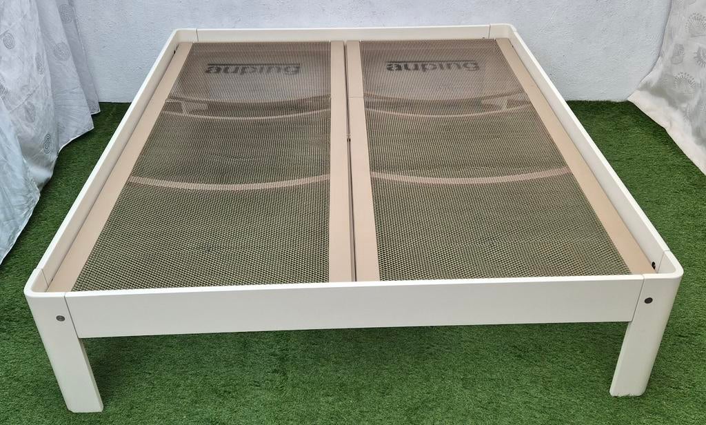 Auping Auronde Bed 180x200cm 48cm Hoog  (Seniorenhoogte), ., Wit, Tweepersoons, Ophalen of Verzenden