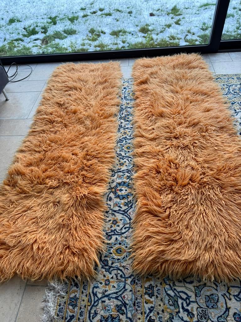 Space age - Flokati Shag Wol - Mid Century Modern Retro 70's, Overige kleuren, Mid century modern, Zo goed als nieuw, 150 tot 200 cm