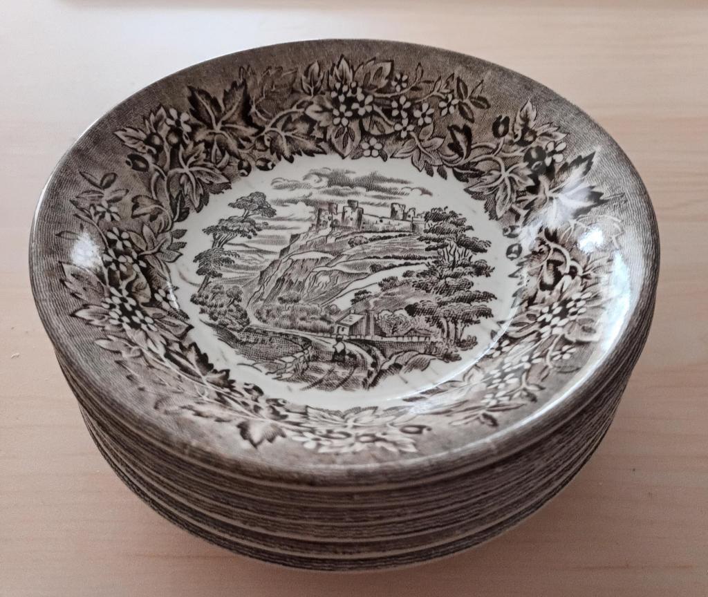 6 English Ironstone Tableware Staffordhire schaaltjes, Ophalen of Verzenden