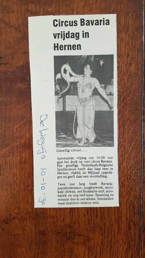 Circus/ items circus Bavaria/1990, 1991 en 2005., Ophalen of Verzenden, Gebruikt