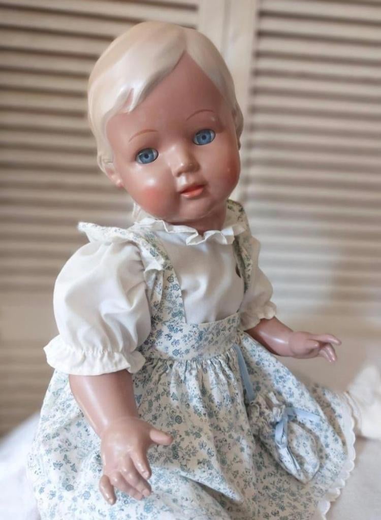 Schildpad / Schildkröt pop Christel 56cm, Ophalen of Verzenden, Zo goed als nieuw, Pop