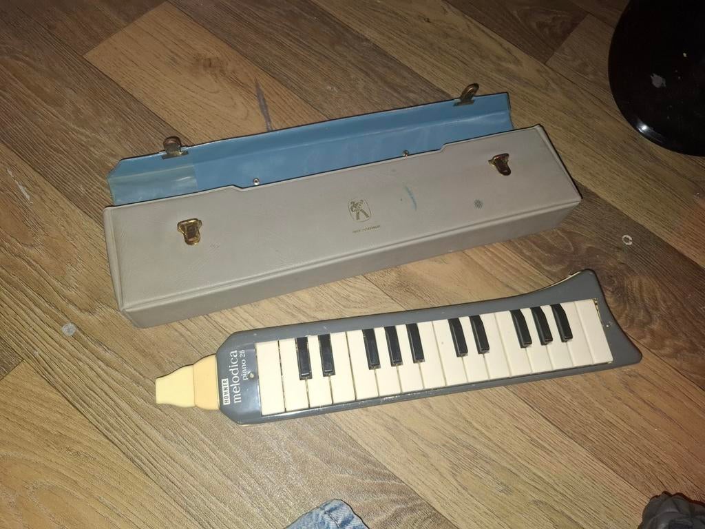 Vintage Hohner Melodica Piano 26 met koffer, Gebruikt, Overige typen, Chromatisch, Ophalen of Verzenden
