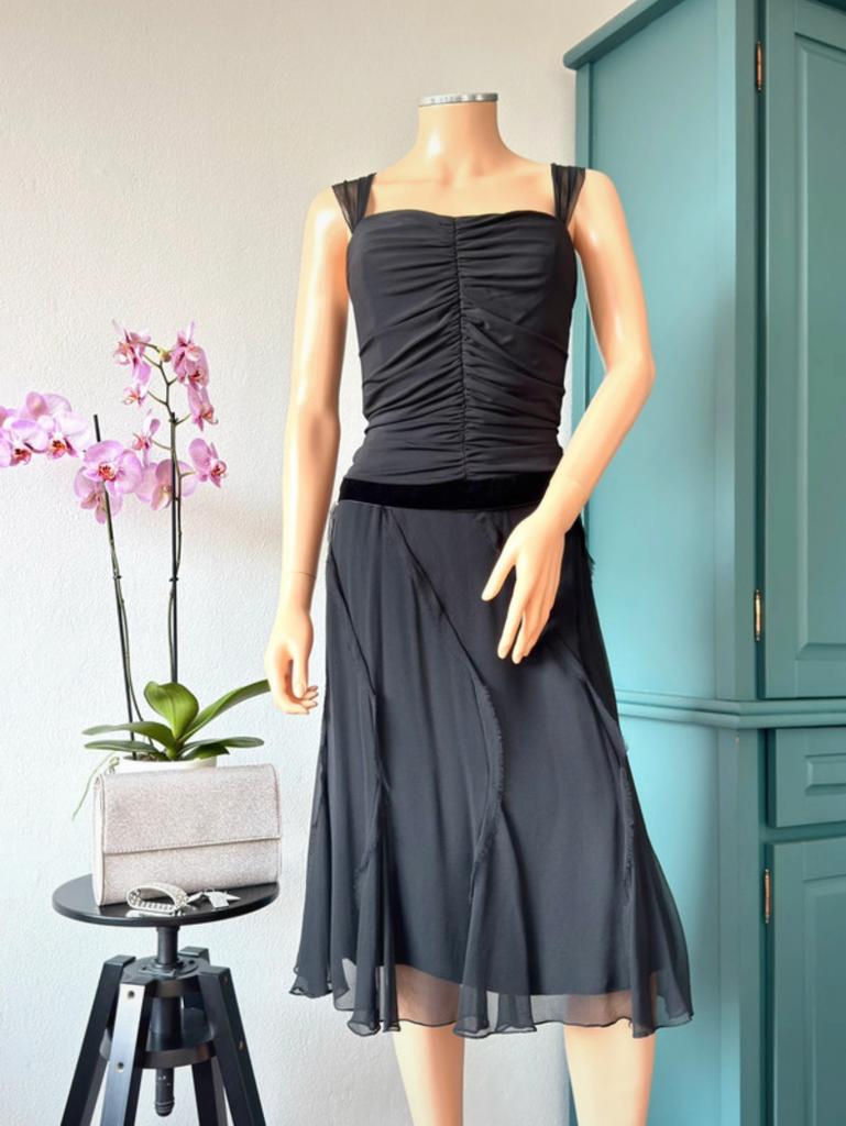 VERA WANG jurk maat 38 - zijde, Kleding | Dames, Maat 38/40 (M), Zwart, Vera Wang, Cocktailjurk