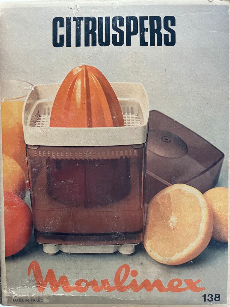 Vintage Moulinex Citruspers NIEUW in verpakking: overbodig!, Ophalen of Verzenden, Nieuw, Elektrisch, Citruspers