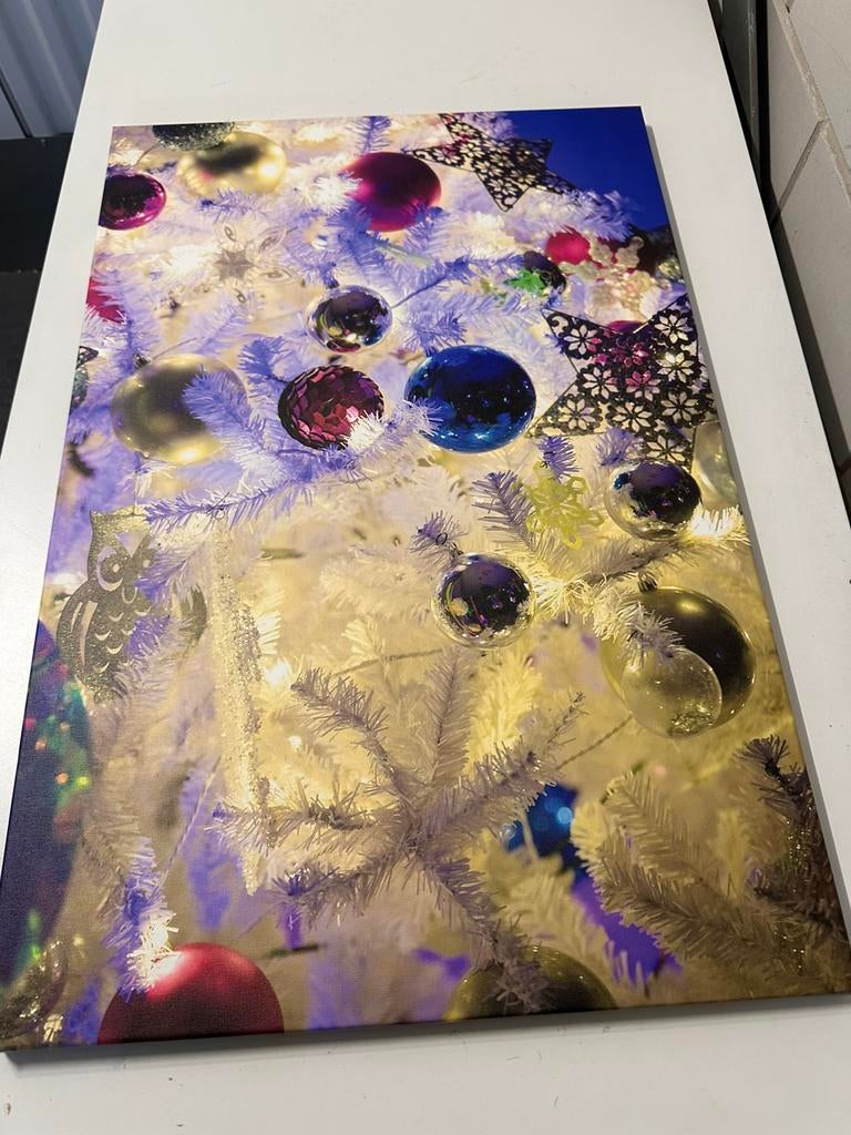 2 kerst posters op Canvas, Antiek en Kunst, Ophalen of Verzenden