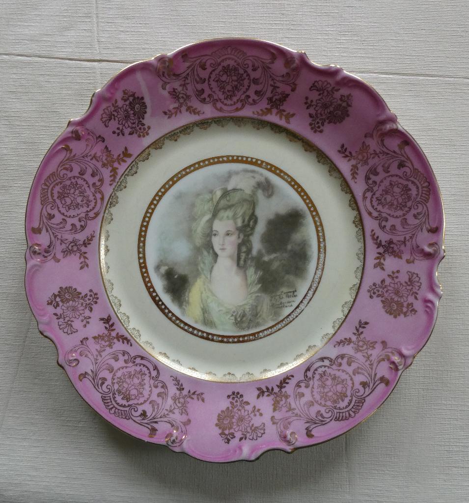 Portrait Plate Gainsborough By Joh Peters, Antiek en Kunst, Ophalen