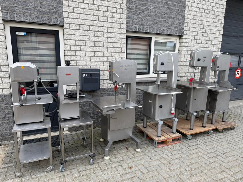 Beenderzaag lintzaag gehaktmolen cutter mengmachine prikker, Ophalen, Gebruikt, Bakkerij en Slagerij