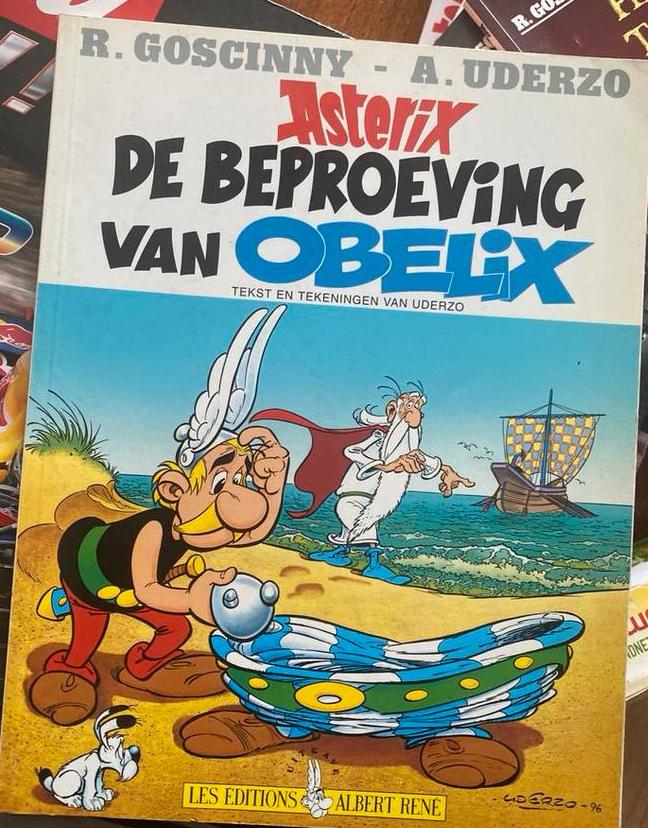 Asterix strip de beproeving van obelix, Ophalen of Verzenden