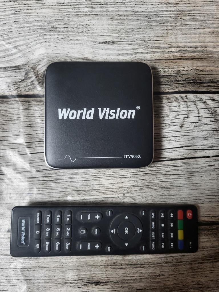World Vision ITV905X Decoder - Android TV., Audio, Tv en Foto, Decoders en Harddiskrecorders, Gebruikt, Decoder, Ophalen of Verzenden